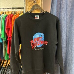 Vintage Planet Hollywood Las Vegas Black Men's Sweater